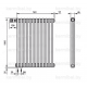Трубчатый дизайн-радиатор производства ARBONIA (Германия) модель 2180/12/69 с нижней подводкой