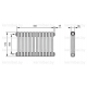 Трубчатый дизайн-радиатор производства ARBONIA (Германия) модель 2057/12/12 с боковой подводкой