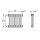 Трубчатый дизайн-радиатор производства ARBONIA (Германия) модель 2057/8/12 с боковой подводкой