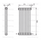 Трубчатый дизайн-радиатор производства ARBONIA (Германия) модель 2180/7/42 с нижней разносторонней подводкой