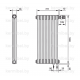 Трубчатый дизайн-радиатор производства ARBONIA (Германия) модель 2180/8/69 с нижней подводкой