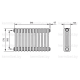Трубчатый дизайн-радиатор производства ARBONIA (Германия) модель 3057/12/12 с боковой подводкой