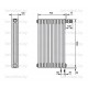 Трубчатый дизайн-радиатор производства ARBONIA (Германия) модель 3180/9/69 с нижней подводкой