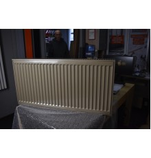 Радиатор стальной панельный производства KERMI (Германия). Светло- серого цвета.