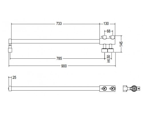 Полотенцесушитель водяной MARGAROLI ARCOBALENO (Италия)